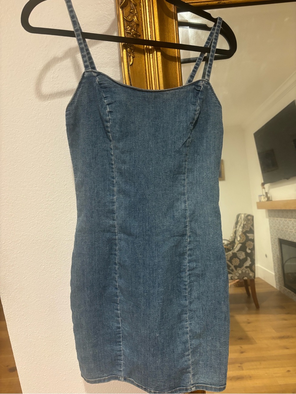 H&M Blue Denim Slip Dress